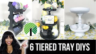 6 * EASY* DIY TIERED TRAYS | Dollar Tree DIY Home Decor | Budget Friendly DIY's by Make It With Micah DIY Decor 25,689 views 2 years ago 13 minutes, 45 seconds