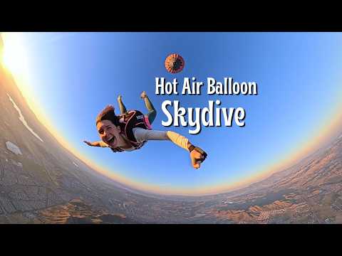 I Skydived Off a Hot Air Balloon | Immersive Bucket List Experience (360° POV)