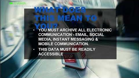 Archiving Imperatives for Government Agencies