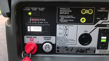 Honda eu7000is starts 4 ton a/c w/5-3-1 hard start capacitor