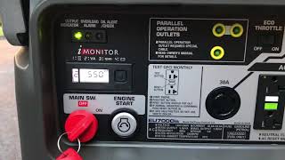 Honda eu7000is starts 4 ton a/c w/5-3-1 hard start capacitor