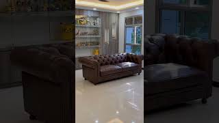 Loft Home Genuine Leather Sofa – Chesterfield Classic 3 Seater