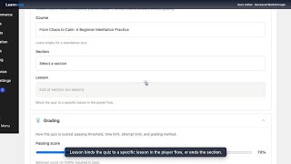 Quiz Editor - Build and Configure a Quiz