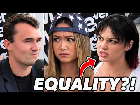 Charlie Kirk TESTS This Feminist’s Logic on Equality!