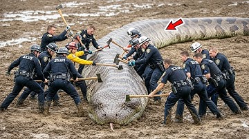 Courageous Rescue Team Battles Giant Python to Save a Helpless Buffalo