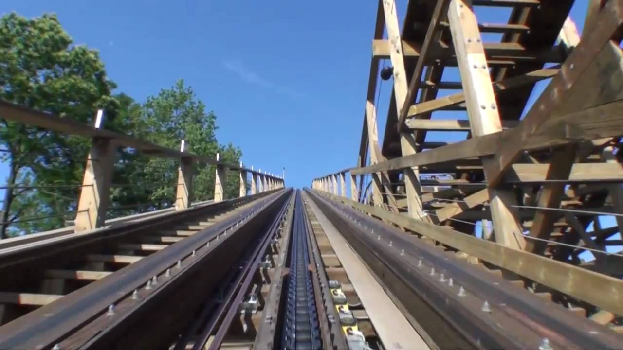 Joris en de Draak Wooden Roller Coaster POV Efteling Netherlands George and the Dragon