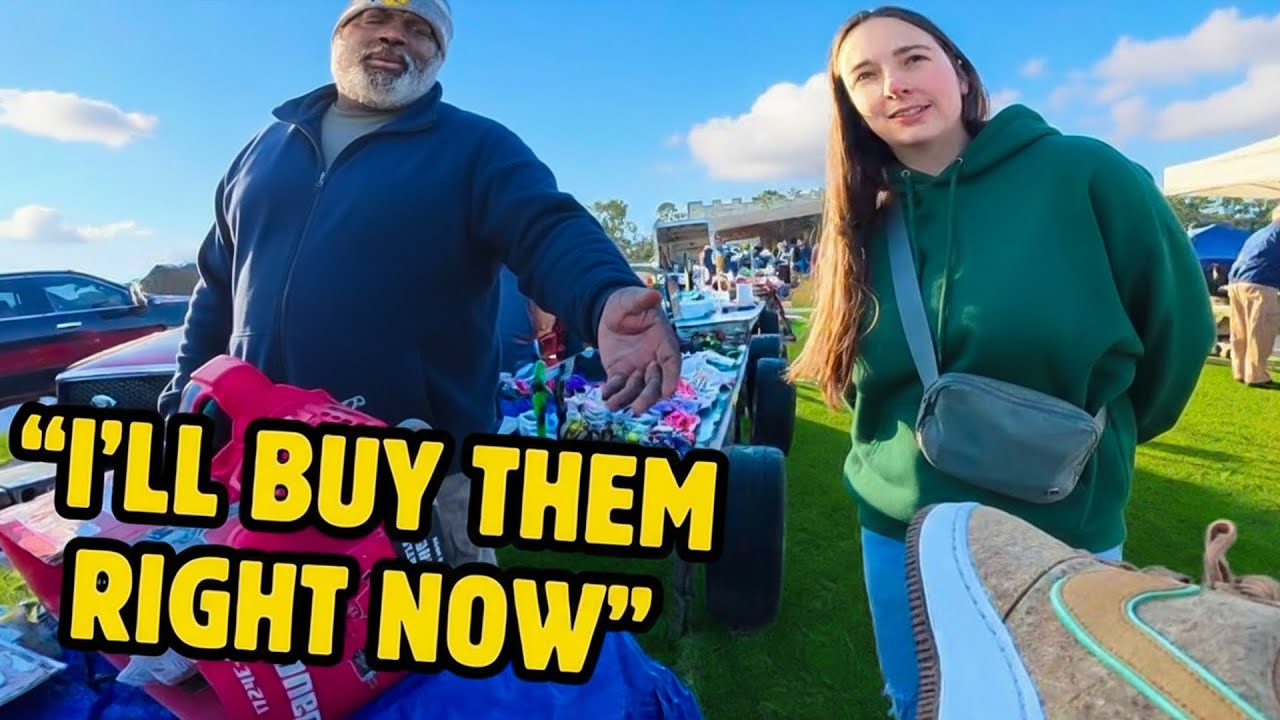 Мы никогда не ожидали такого взаимодействия на блошином рынке...