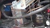 Installation of new compressor and evaporator coil in a 1965 coke