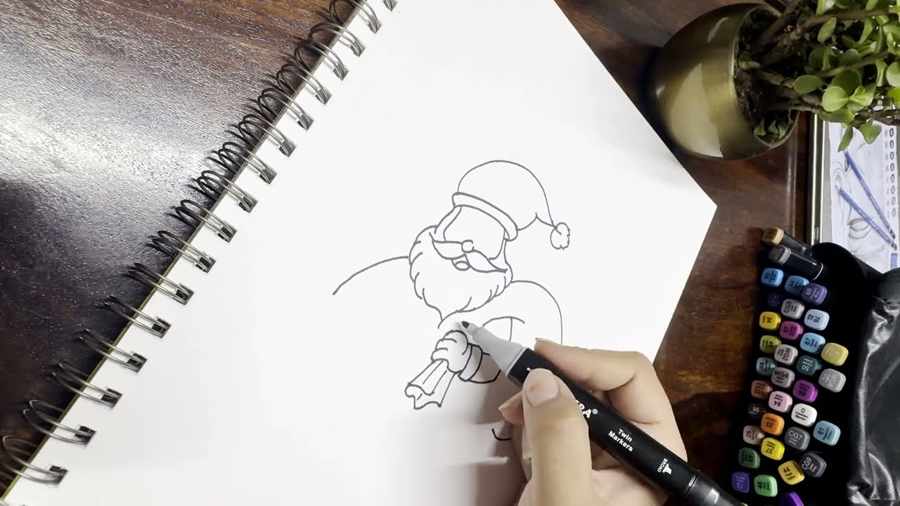 Santa Claus Drawing for Kids | Easy Christmas Drawing Step by Step