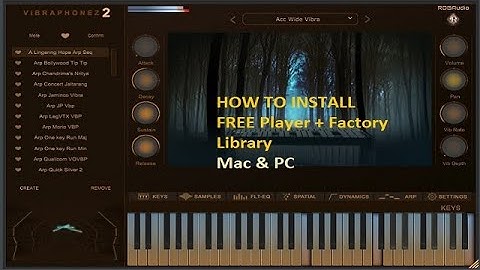 How to Install #RDGAudio #Vibraphonez 2 AU VST MAC & PC FREE Player + Library