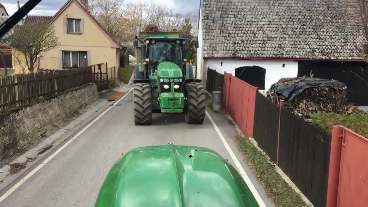 CABVIEW/KYDÁNÍ 2019/VÝVOZ HNOJE/DAŇHEL AGRO/JOHN DEERE 7530 + STROM TRAILER/KRAMER