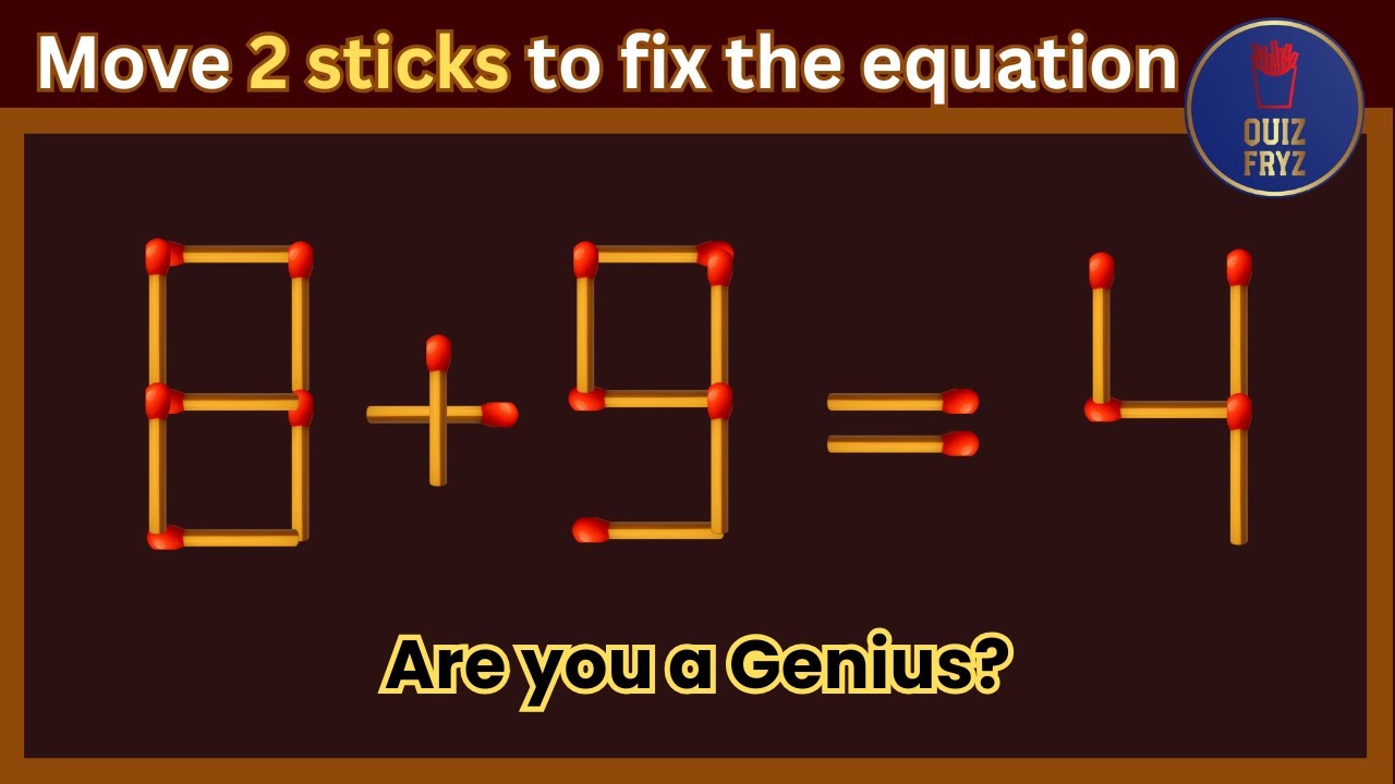 Only 5% can solve these Equations, Can You Solve all? (Matchstick Puzzles) #maths #iqtest #challenge