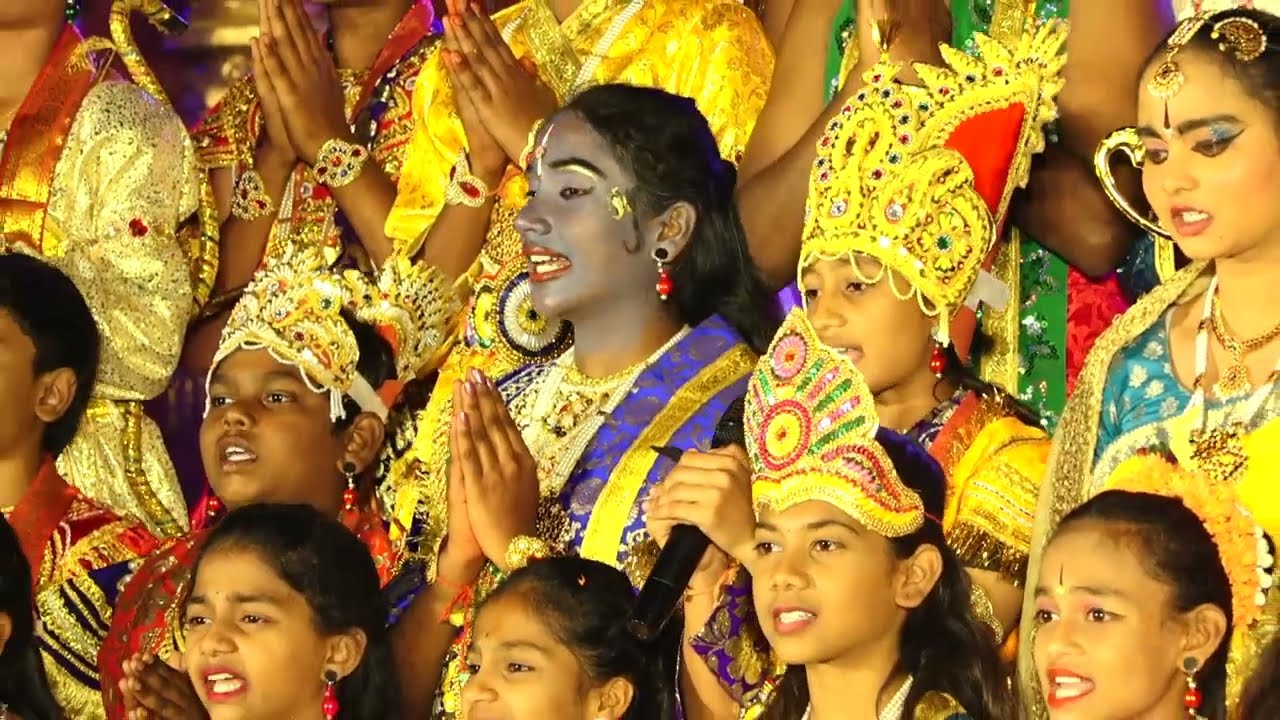 kurushethra drama in Nisarga public school pachepalya Part 2   ಭರತ ವರ್ಷ ಮಹೋತ್ಸವ 2025