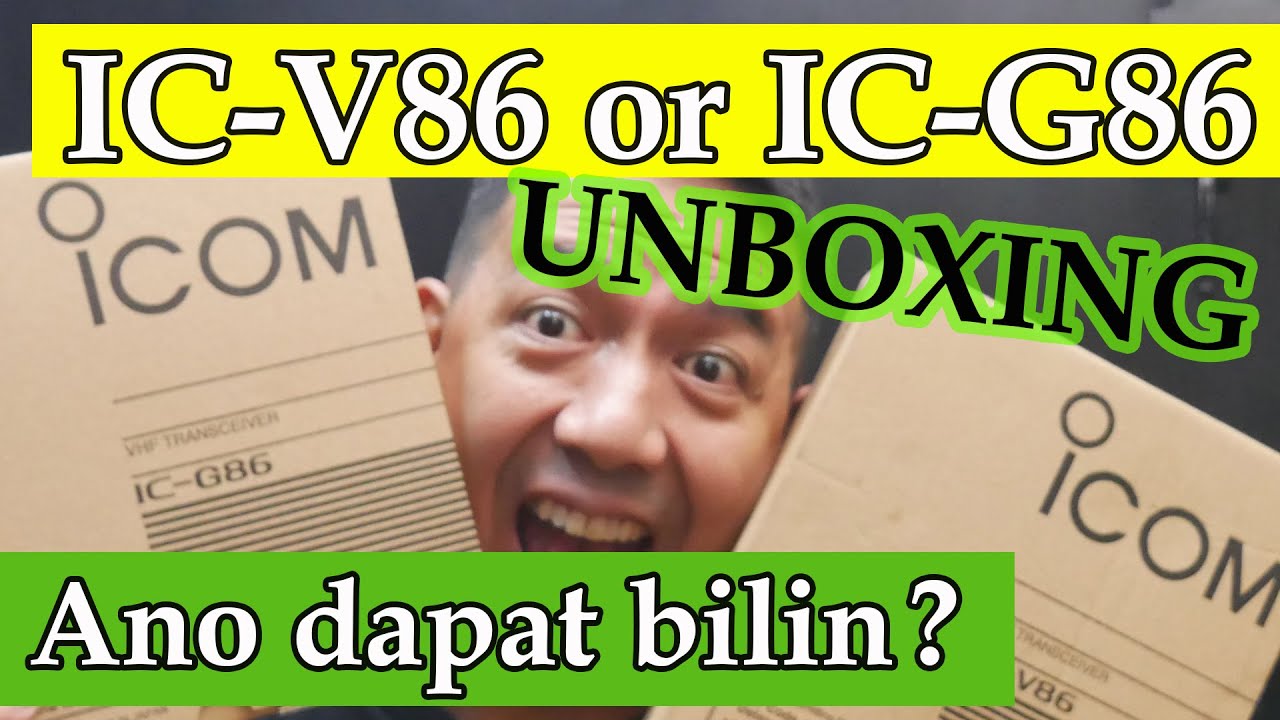 ICOM IC-G86 and ICOM IC-V86 unboxing