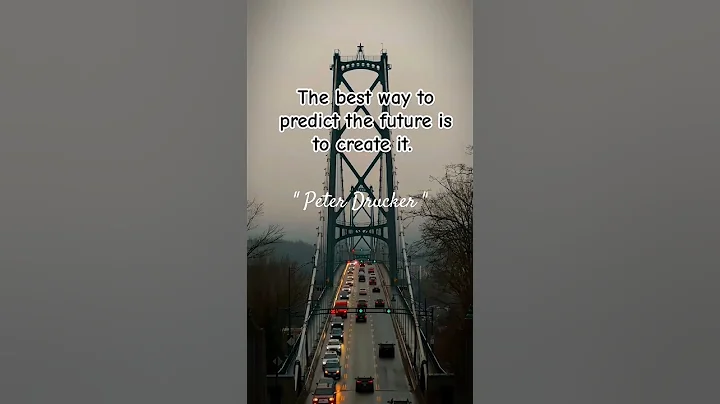 Create your own future. Motivational Quote by Peter Drucker. | Inspiration | Future Matters #shorts