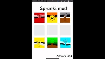 Sprunki characters mixing #art #satisfying #sprunki #colormixing #shorts #digitalart #procreate