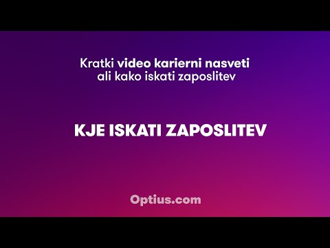 Kje iskati zaposlitev?