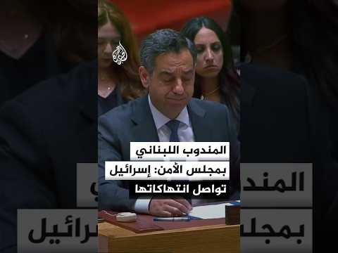 المندوب اللبناني بمجلس الأمن: إسرائيل دمرت البنية التحتية والمنازل في جنوب #لبنان
