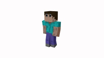 Minecraft Walk Cycle Test Animation