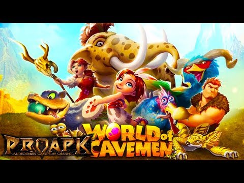 World of Cavemen Gameplay Android (Open World MMORPG)