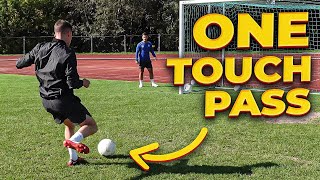 How To Pass The Ball Properly With 1 Touch As A Soccer Player