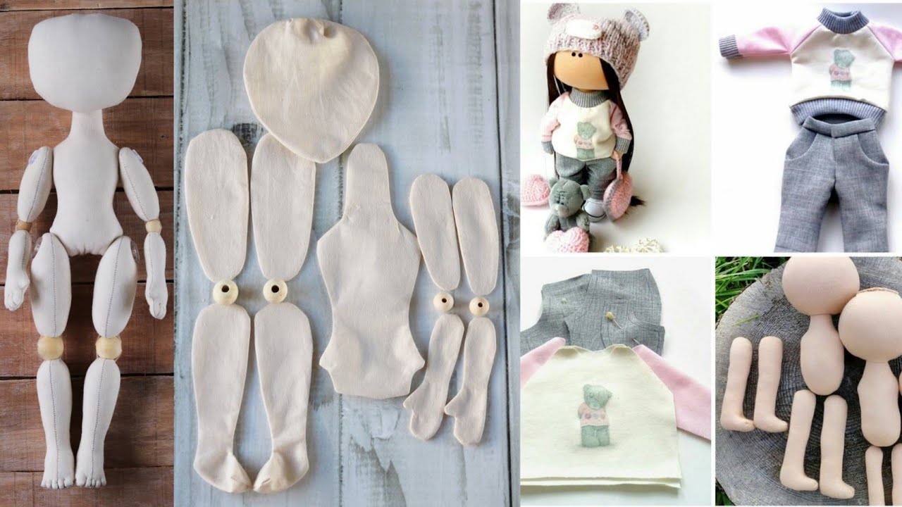 How To Make Very Easy Fabric Dolls With Movable Joint| Handmade