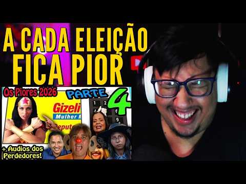 🔴 Os mais Bizarros e Engraçados Candidatos do Brasil PARTE 4! 4º Turno! 2026 !
