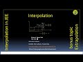 Interpolation I Linear interpolation I Interpolation in JEE I Extrapolation