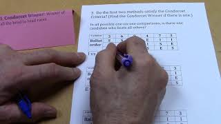 5 Voting Methods Using a Preference Schedule