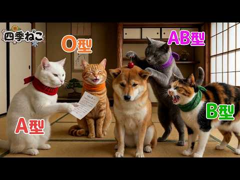 【血液型あるある】 本気で怒った時の瞬間🐱💢【四季ねこ】のサムネイル
