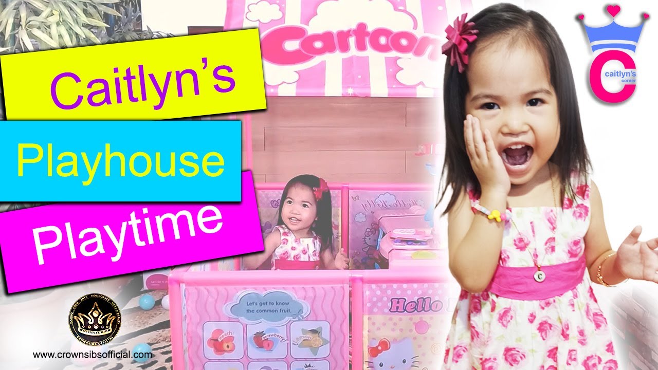 Caitlyn Brooke Coronado - PLAYHOUSE PLAYTIME | Hello Kitty Play Tent with lots of toys