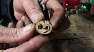 WTF DUDE!! DANGEROUS! how to, DIY!! crafting walnut buttons
