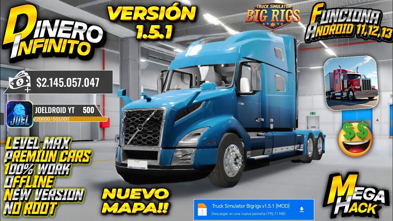 🤑TRUCK SIMULATOR BIG RIGS v1.5.1 MOD APK DINERO INFINITO XP
