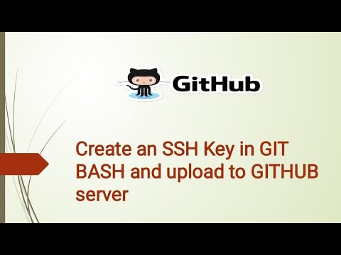 How to create ssh key in GIT BASH and Upload to GITHUB - YouTube