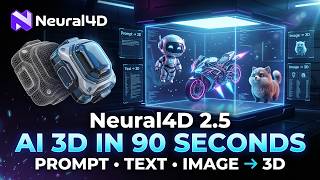 Neural4D — Fast Native AI 3D Model Generation Platform In Under 90 Seconds
