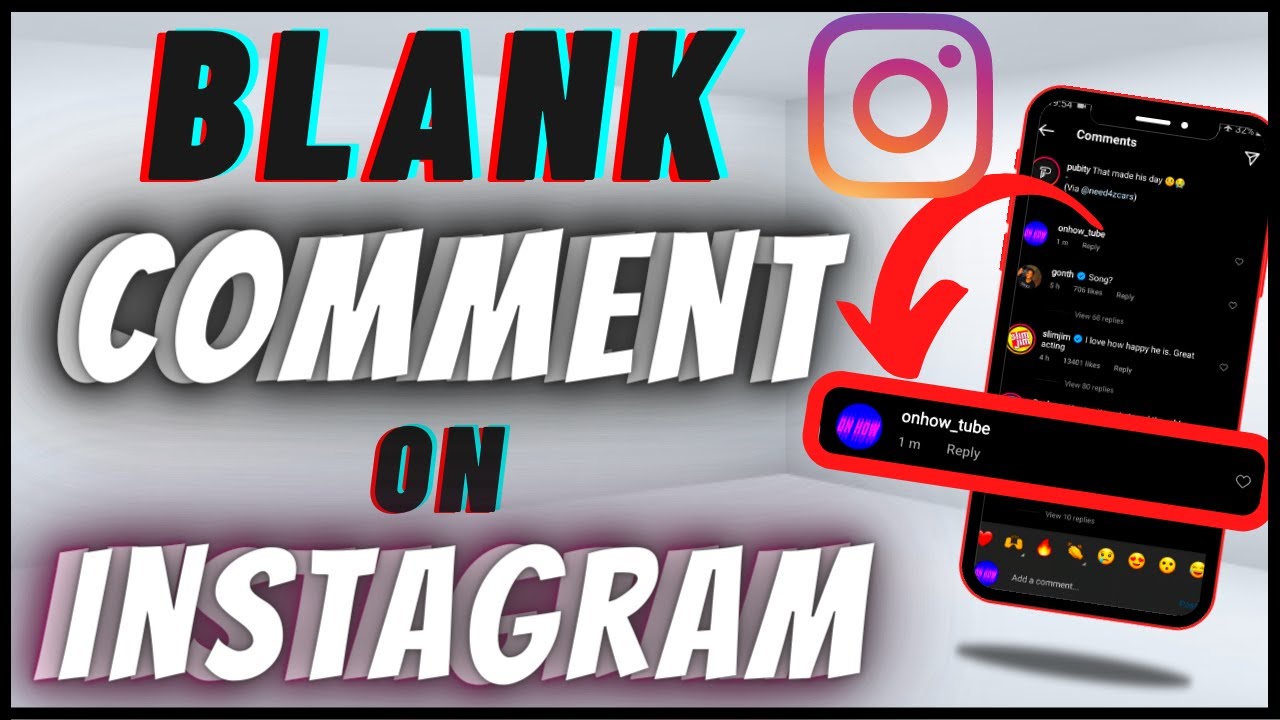 How To Make An Empty Comment On Instagram