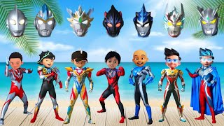 Upin ipin jadi ultraman | Ultraman ribut, reiga, blu, orb trinity, zero, x darkness,Z delta,Boboiboy