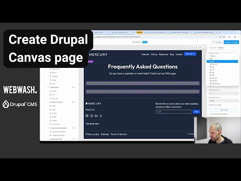 Create Drupal Canvas page