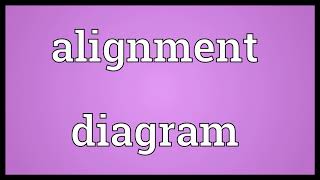 Alignment diagram Meaning