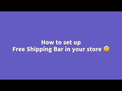 How to set up Free Shipping Bar | Shopify App by Conversion Bear