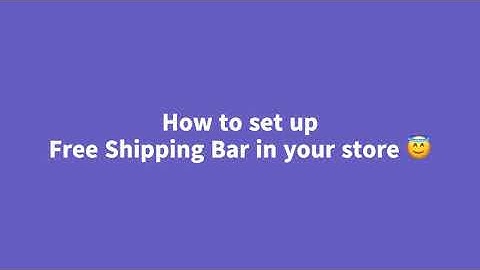 How to set up Free Shipping Bar | Shopify App by Conversion Bear