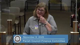 St. Tammany Parish Council Finance Committee 11/09/2020