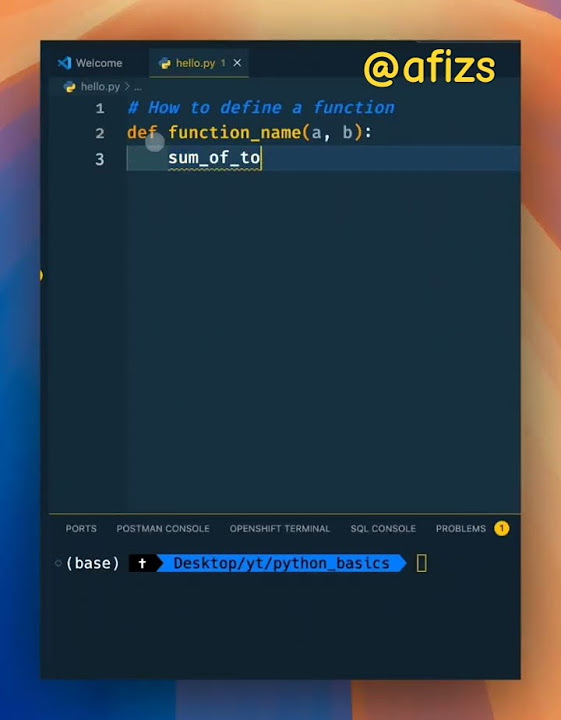 How to define a function in Python? #pythonprogramming #pythontutorial ...