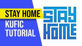 STAY HOME KUFIC TYPOGRAPHY with GRIDS | INKSCAPE TUTORIALS