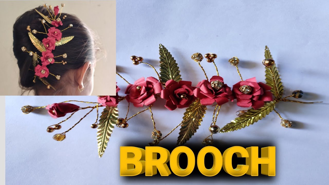 How to make brooch at home in hindi (2019) YouTube
