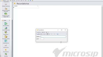 Microsip Contabilidad: Cómo registrar un recordatorio a una póliza