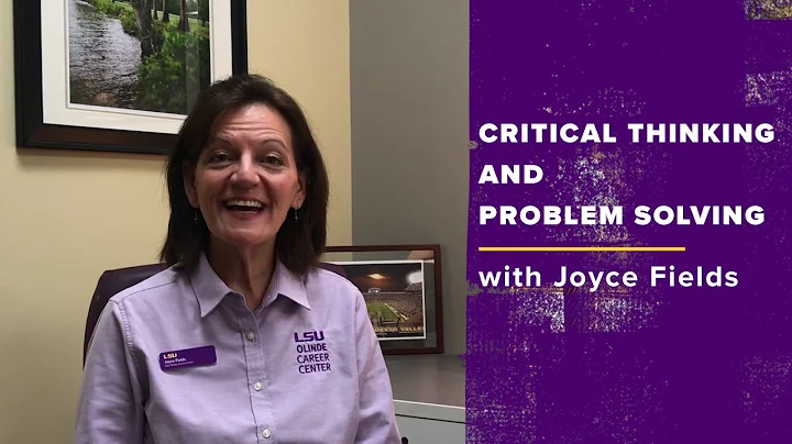 Critical Thinking and Problem Solving with Joyce F...