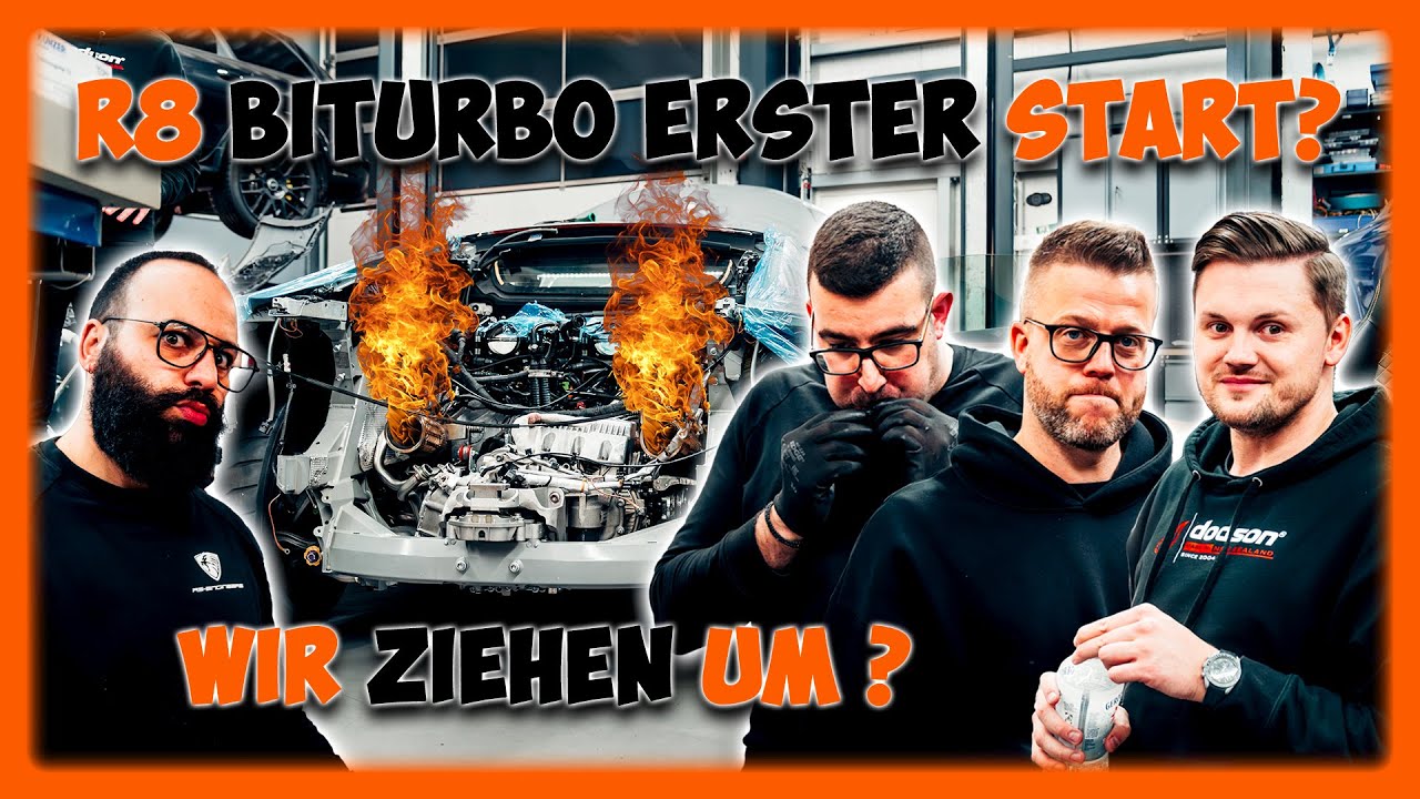 R8 Biturbo startet der neue Motor? | Wir ziehen um? | RS-Engineers B-Tuning