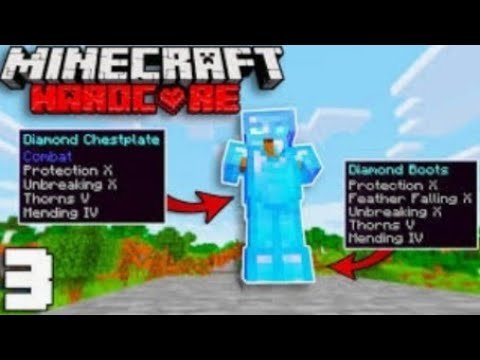 I ENCHANT MY ARMOUR FULLY ENCHANT IN | MINECRAFT HARDCORE #3 - YouTube