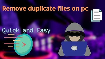 Simple and Easy way  to delete duplicate files on PC using Command Prompt